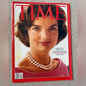 TIME Magazine Cover with Jacqueline Kennedy Onassis